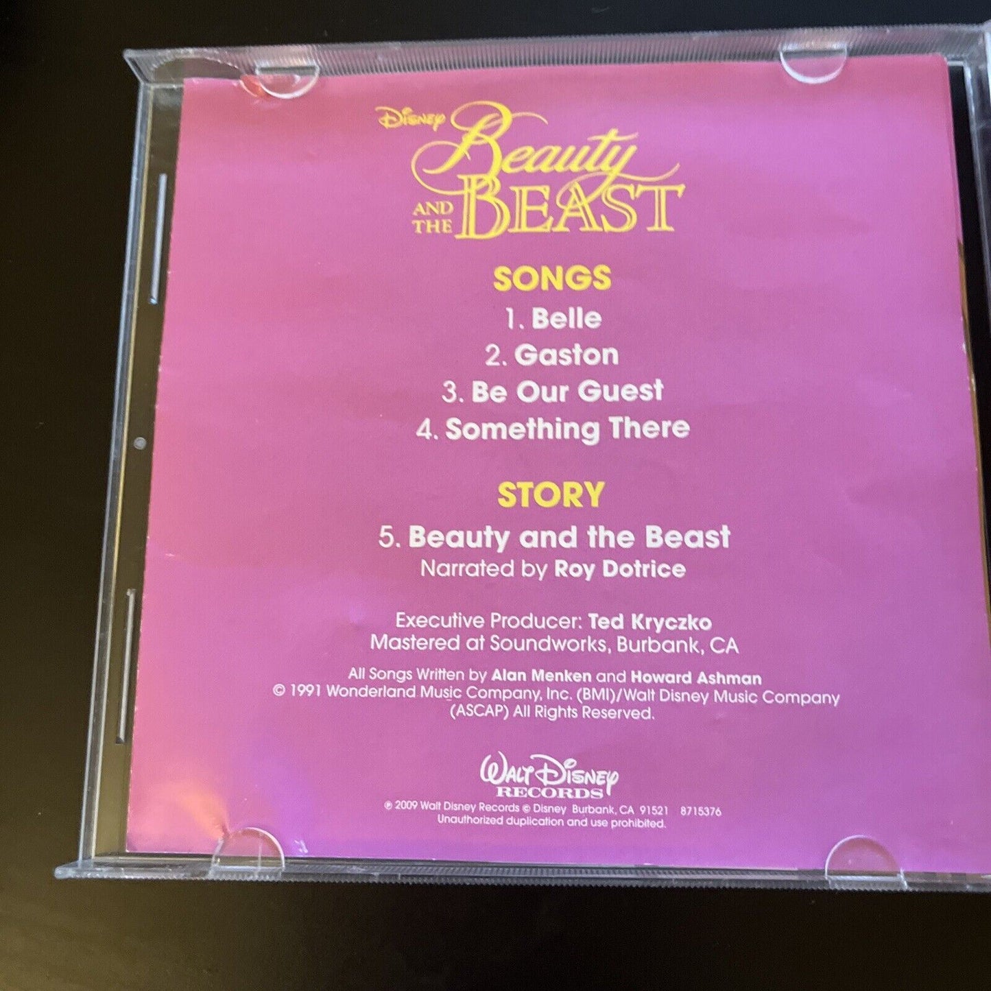 Songs and Story: Beauty and the Beast by Disney (CD, 2010)