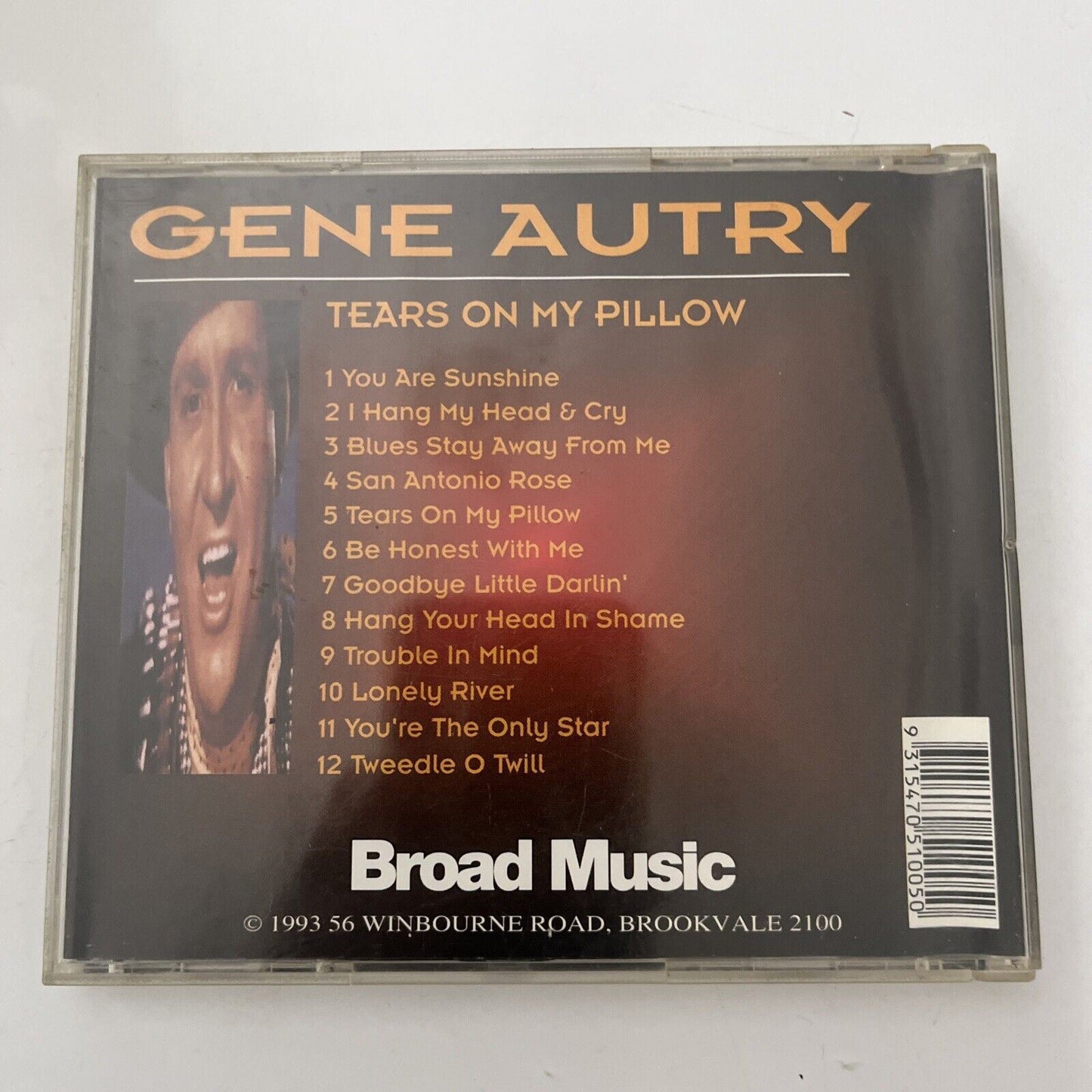 Gene Autry - Tears on my Pillow (CD, 1993)