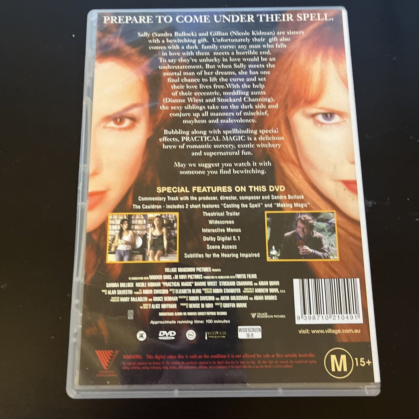 Practical Magic (DVD, 1998) Sandra Bullock, Nicole Kidman, Dianne Wiest Region 4