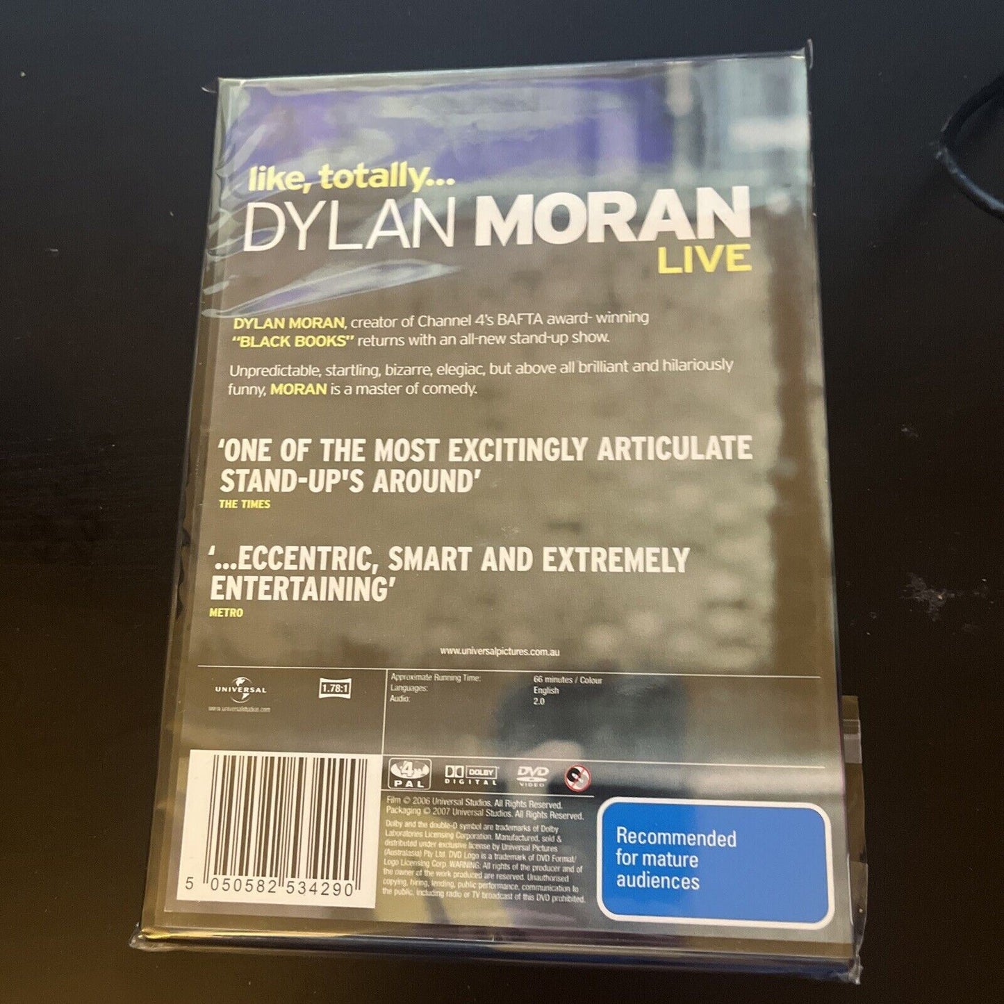 Dylan Moran - Live - Like Totally (DVD, 2006) NEW Region 4