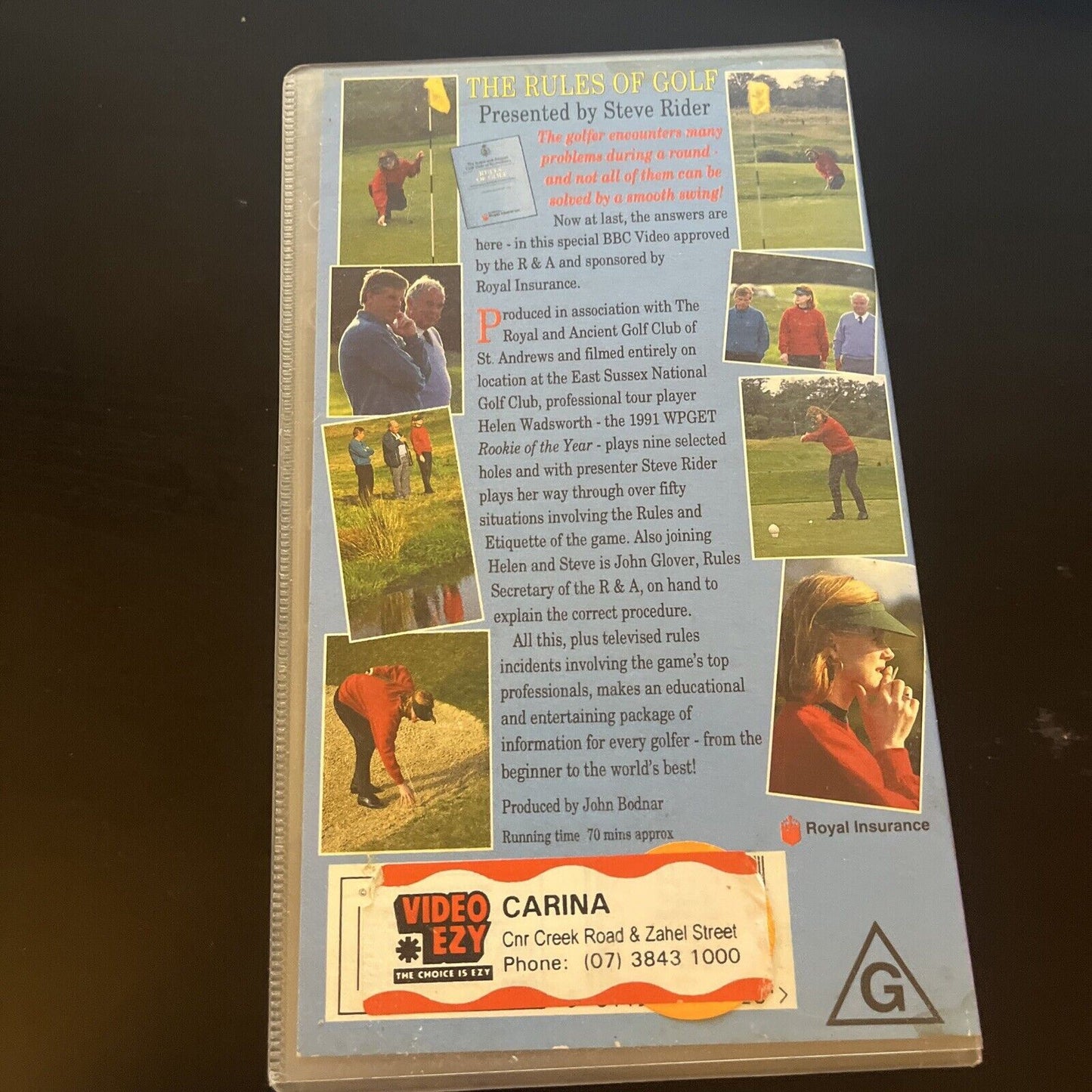 Golf: The Rules of a Royal and Ancient Game by Steve Rider (VHS, 1993) PAL