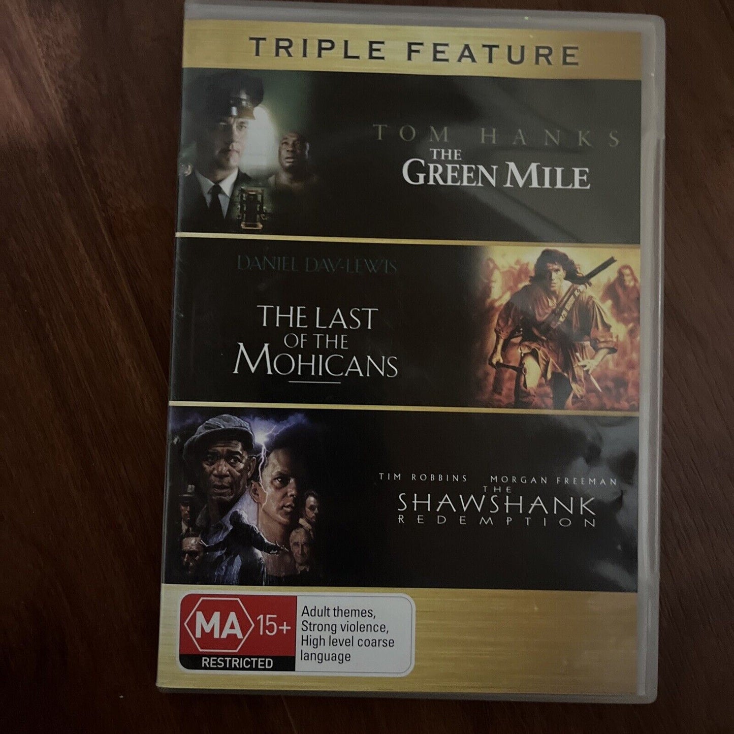 The Shawshank Redemption / The Green Mile / The Last of the Mohicans DVD Region4