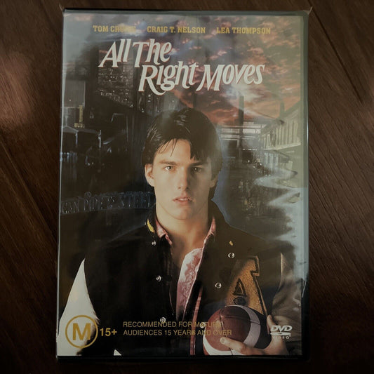 All The Right Moves (DVD, 1984) Tom Cruise, Lea Thompson NEW Region 4