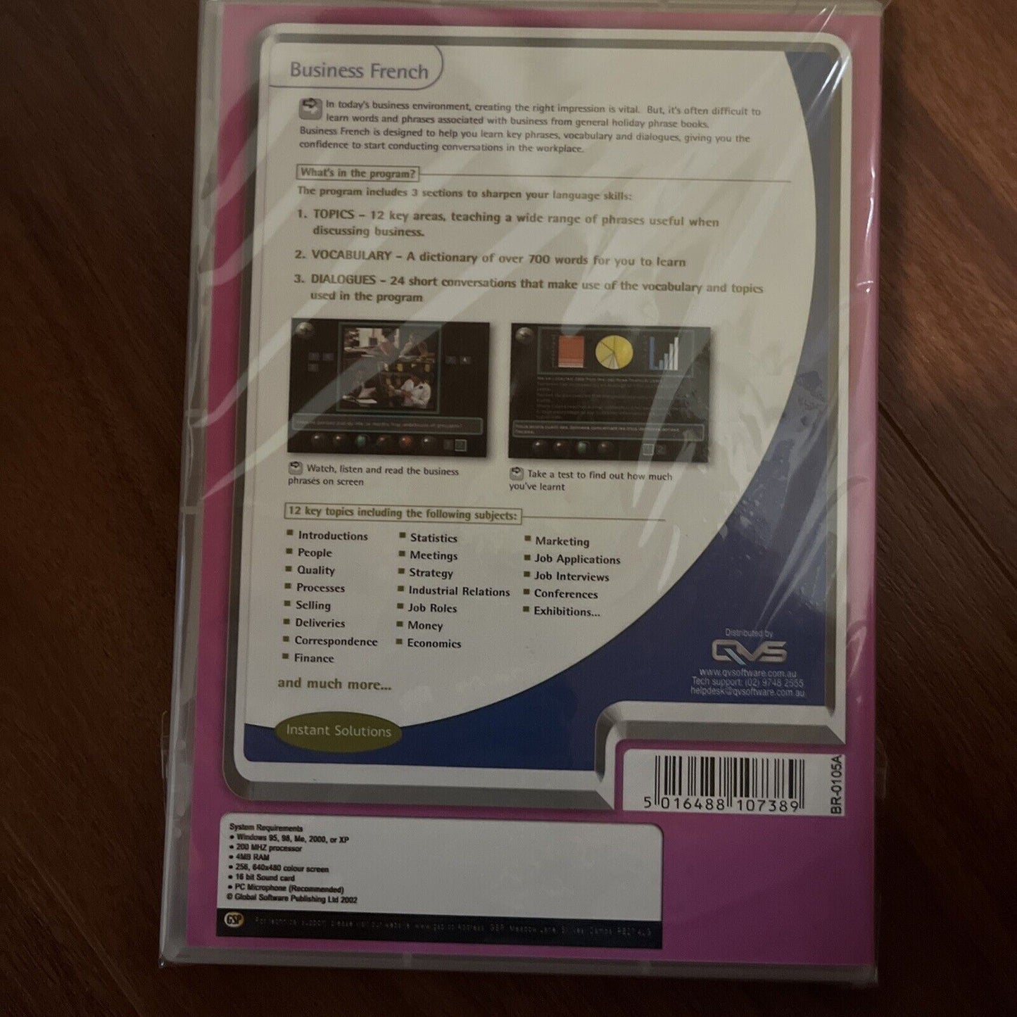 Business French PC CDROM Windows 95,XP