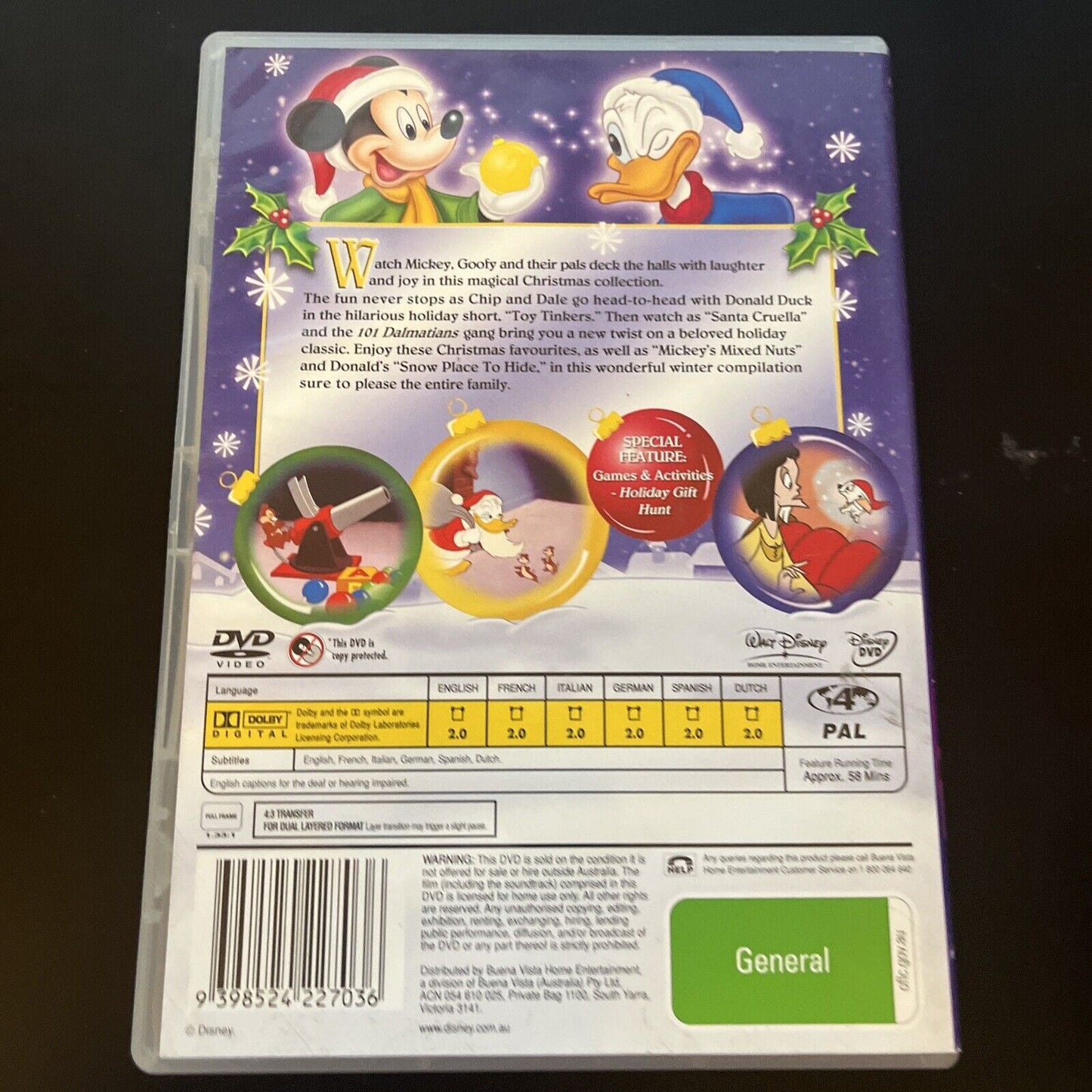 Disney's Christmas Favourites (DVD, 2005) Region 4