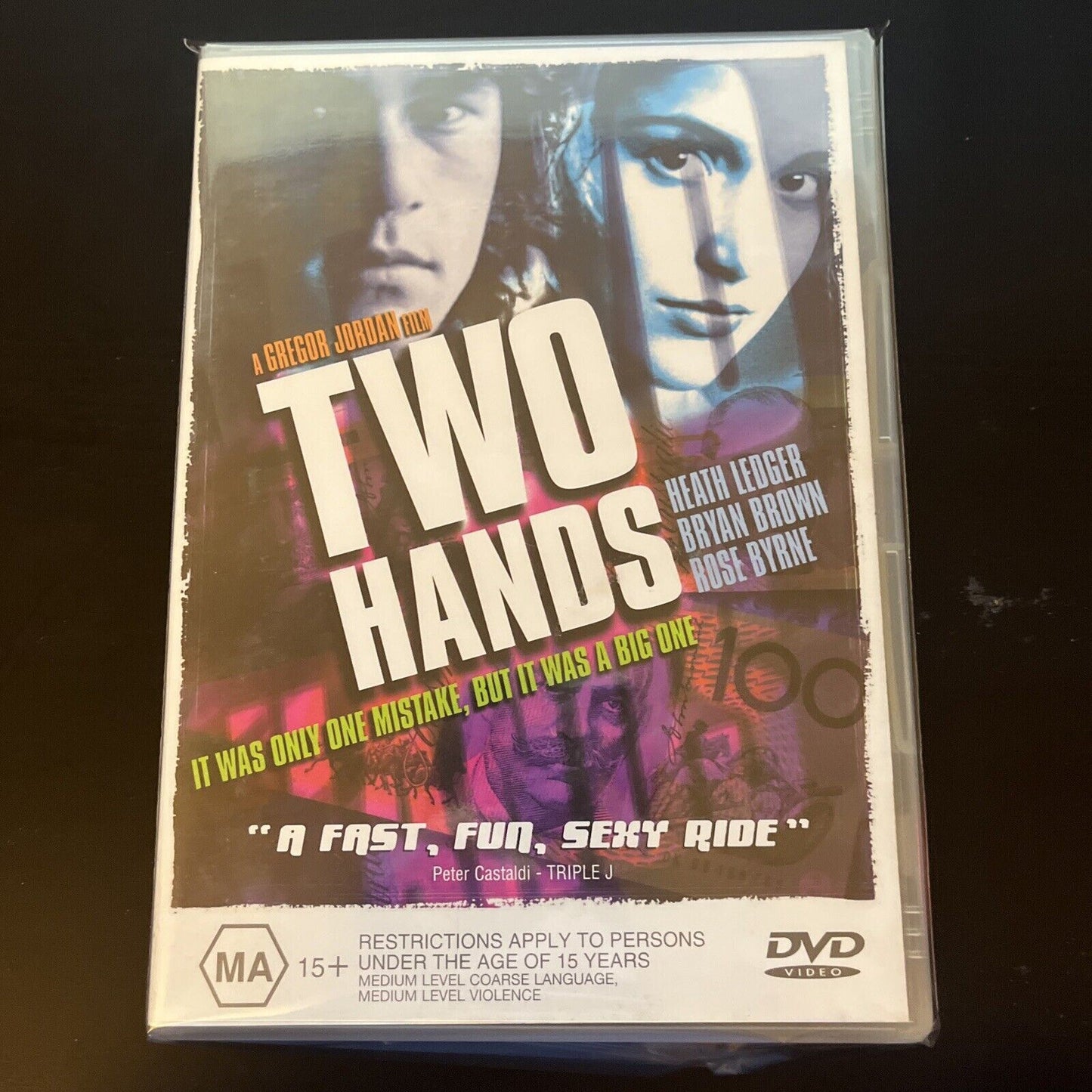 Two Hands (DVD, 1999) Heath Ledger, Bryan Brown, Rose Bryne NEW Region 4