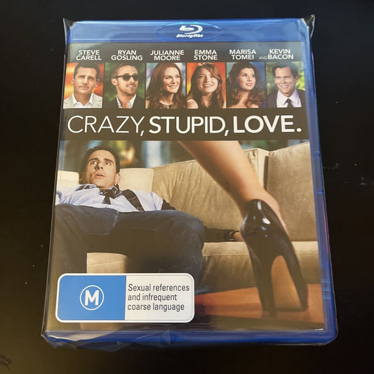 Crazy, Stupid, Love (Blu-ray, 2011) Steve Carell, Ryan Gosling, NEW Region B