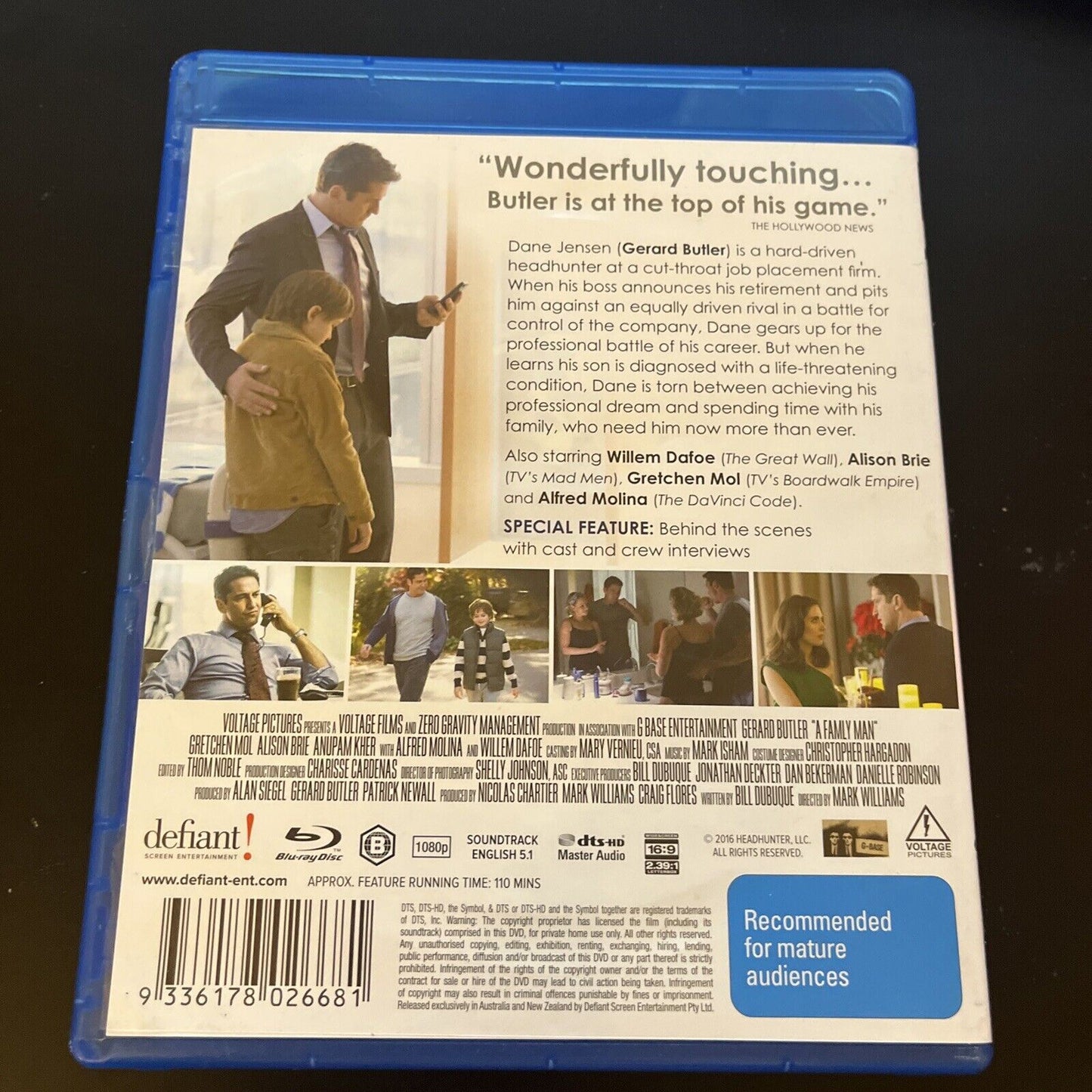 A Family Man (Blu-ray, 2016) Alison Brie, Willem Dafoe, Gerard Butler Region B