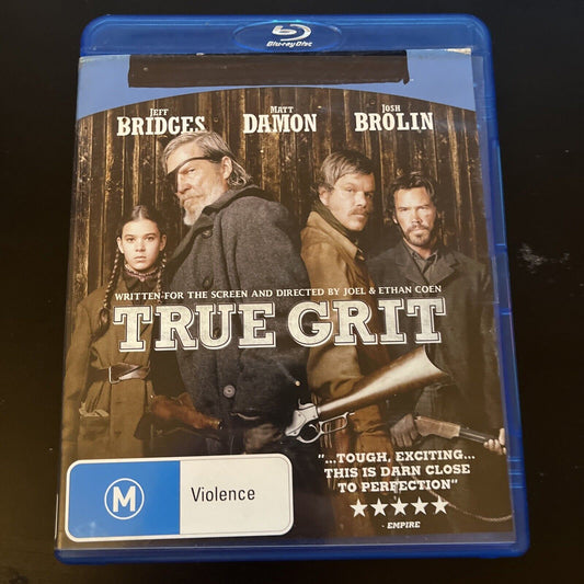 True Grit (Blu-ray, 2010) Jeff Bridges, Hailee Steinfeld, Matt Damon, Region B