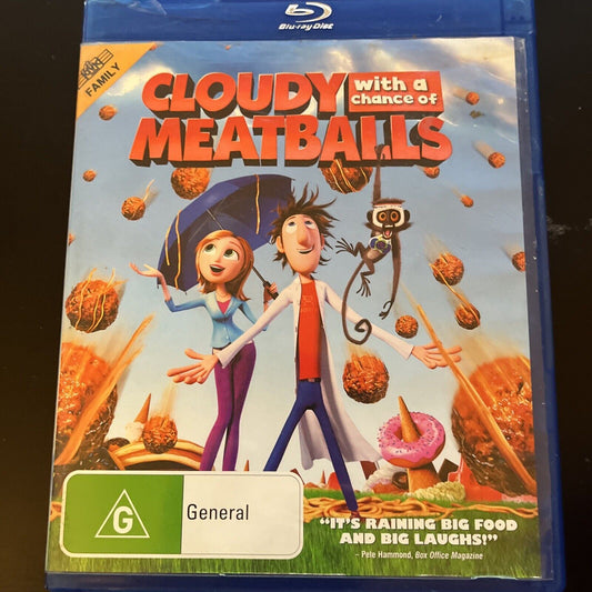 Cloudy With A Chance Of Meatballs (Blu-ray, 2009) Anna Faris, All Regions