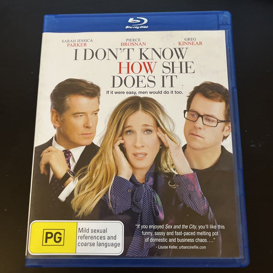 I Don't Know How She Does It (Blu-ray, 2011) Sarah Jessica Parker, Region B