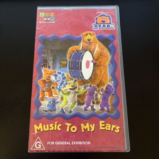 Bear In The Big Blue House - Music To My Ears (VHS, 2001) PAL