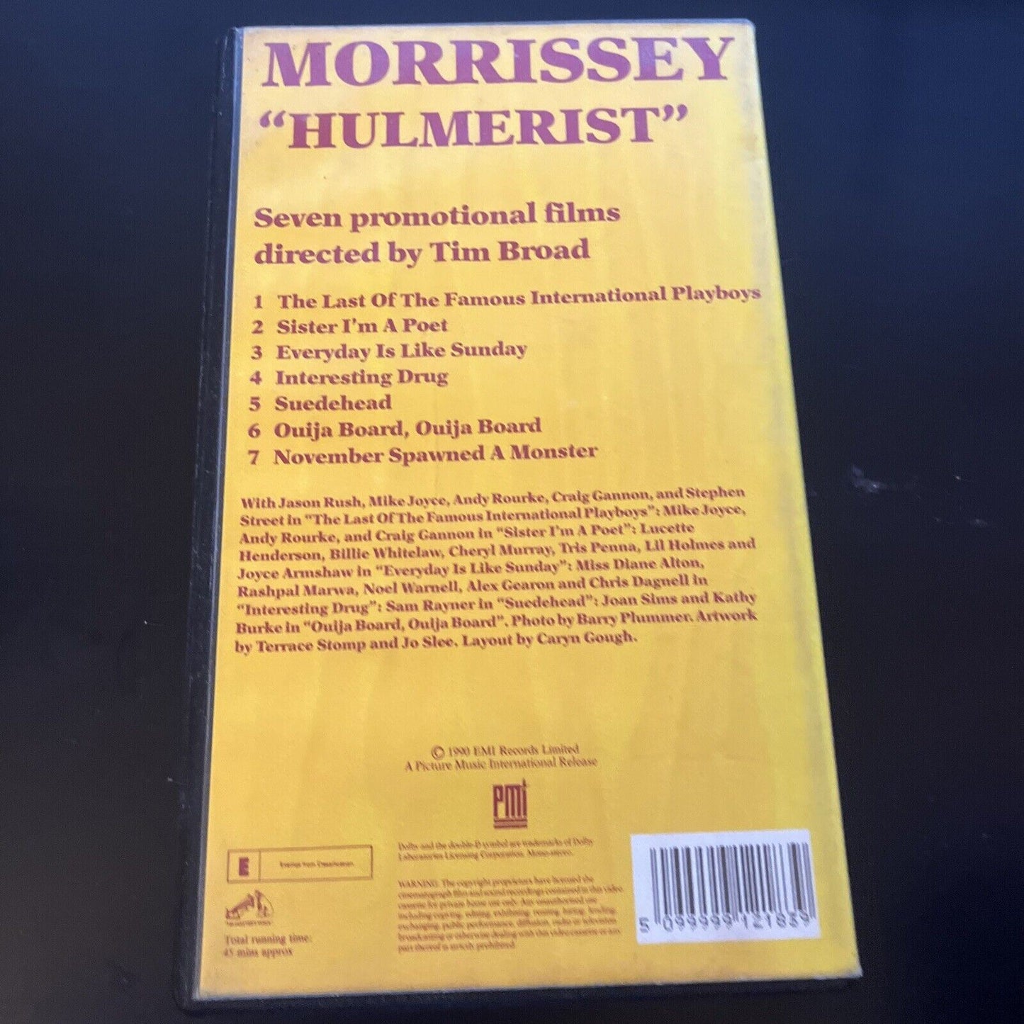 Morrissey: Hulmerist (VHS,1990) PAL