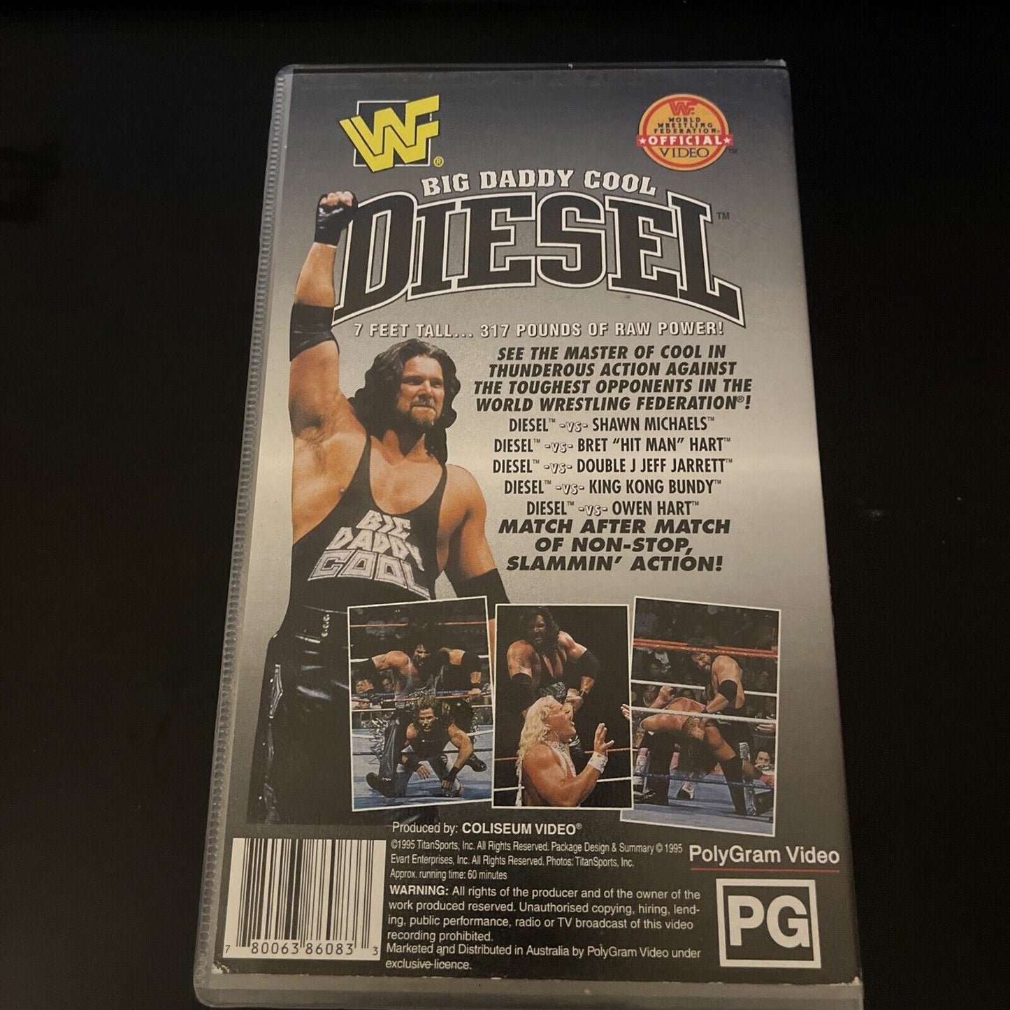 WWF Big Daddy Cool Diesel (VHS, 1995) PAL