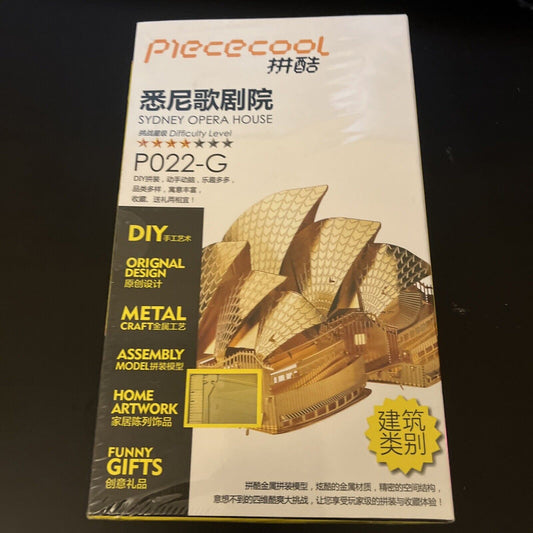 *New Sealed* Piececool 3D Sydney Opera House Model Kit P022-G