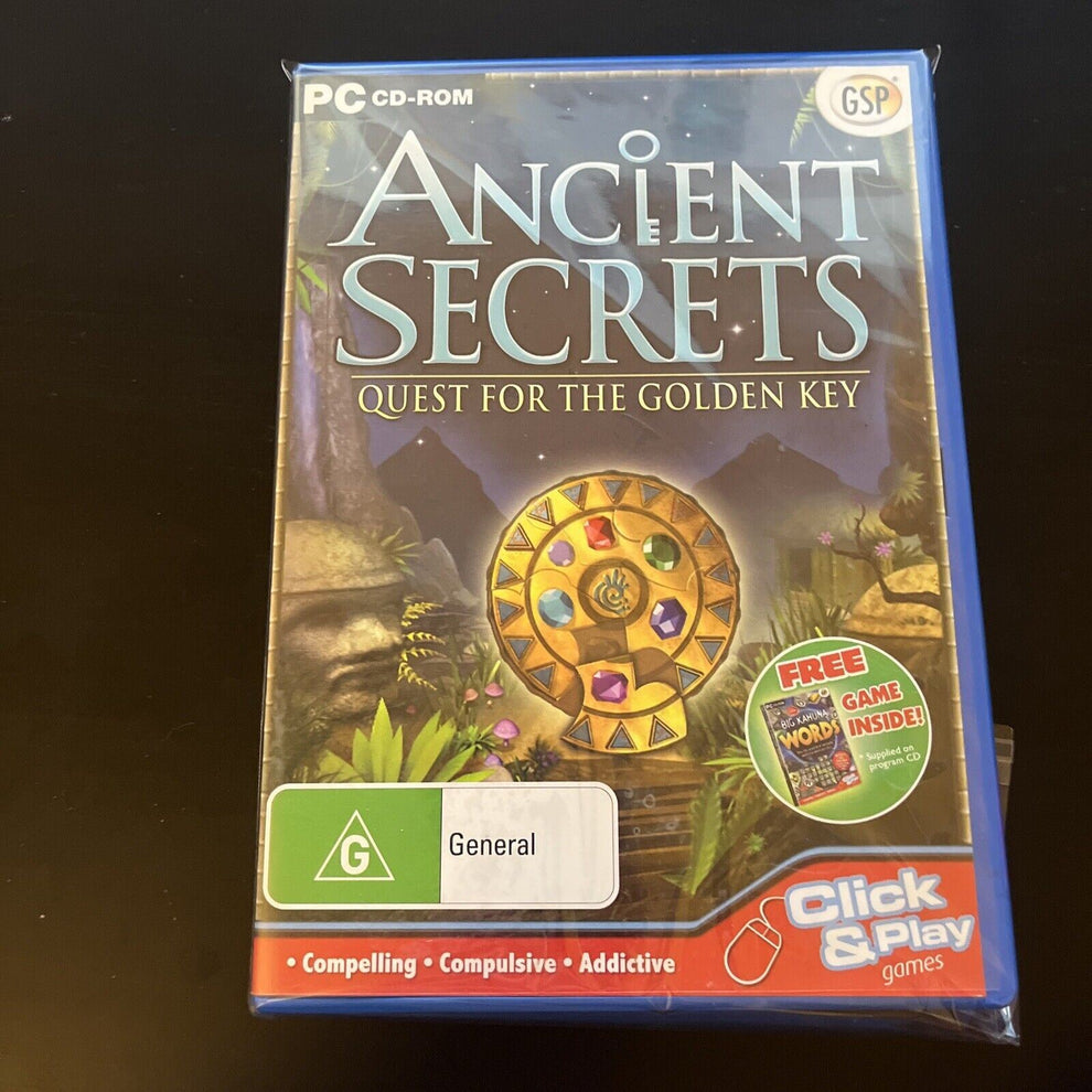 Ancient Secrets: Quest For The Gold Key PC CDROM Windows Hidden Object ...
