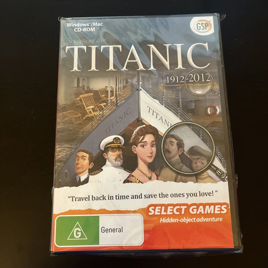Titanic 1912-2012 PC/Mac CD-ROM Hidden Object Game NEW