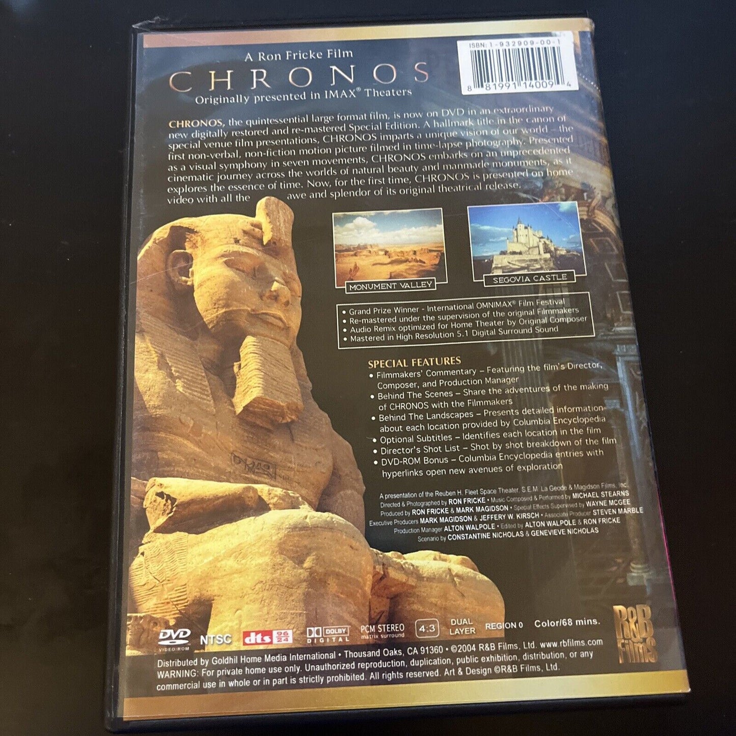 Chronos - A Visual & Musical Journey Through Time (DVD, 2004) All Regions