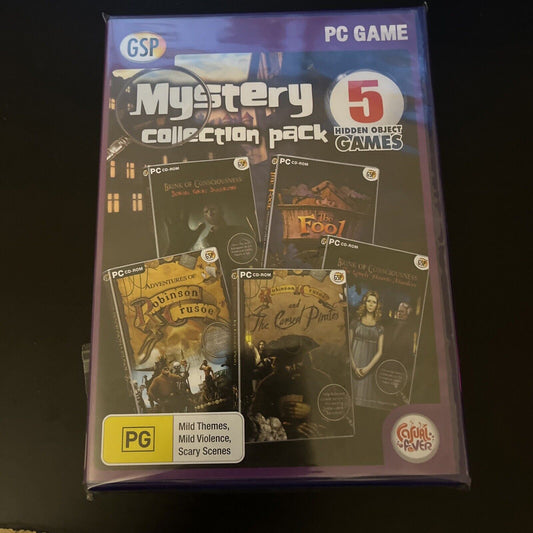 Mystery Collection Pack 5 Hidden Object Games PC CDROM NEW