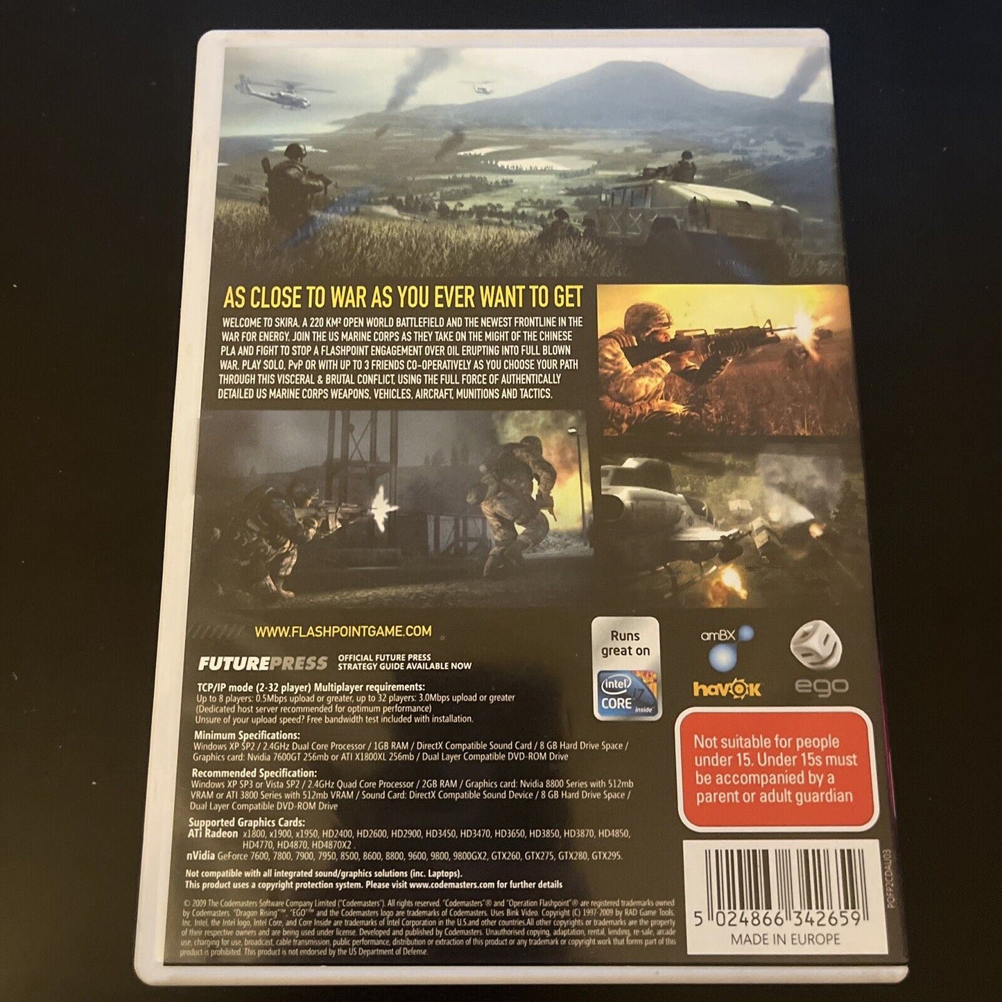 Operation Flashpoint Dragon Rising PC DVD-ROM With Manual