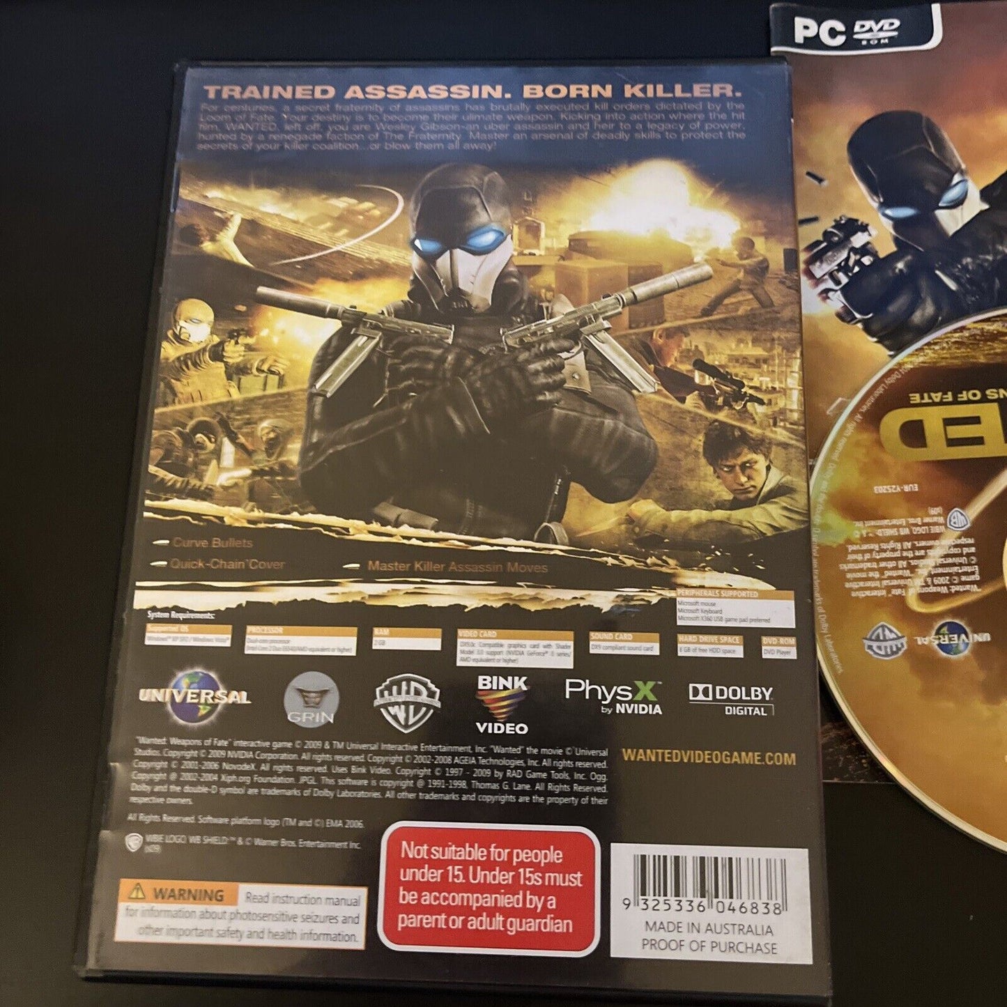Wanted Weapons of Fate PC DVD-ROM