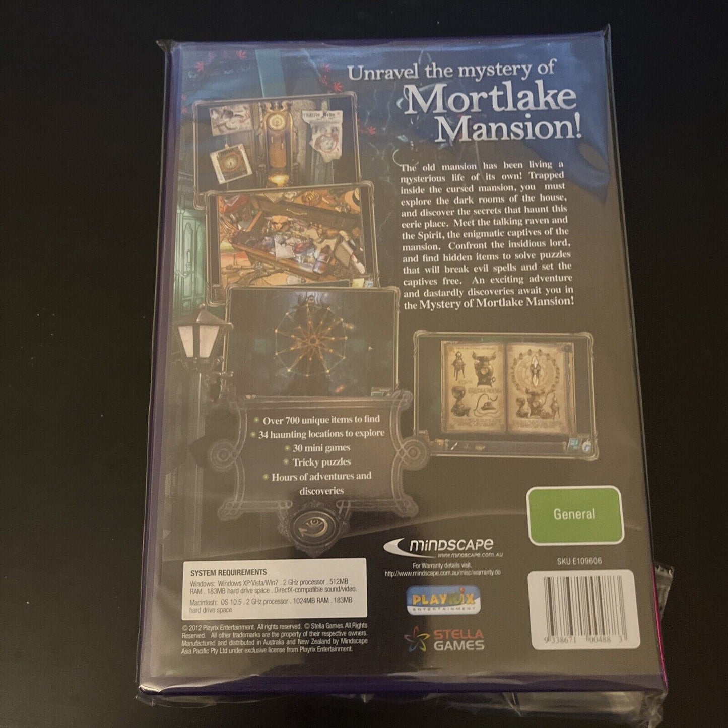 Mystery of Mortlake Mansion PC/Mac CDROM Hidden Object Game NEW