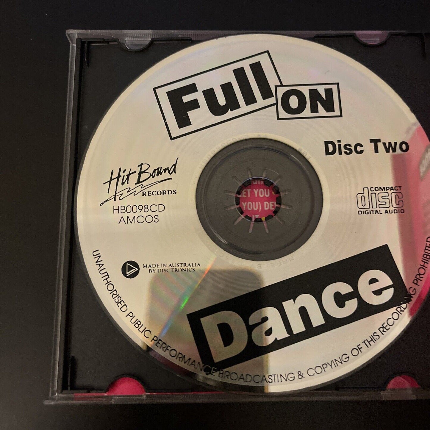 Full On Dance - Various Original Artists (CD, 1994, 2-Disc)