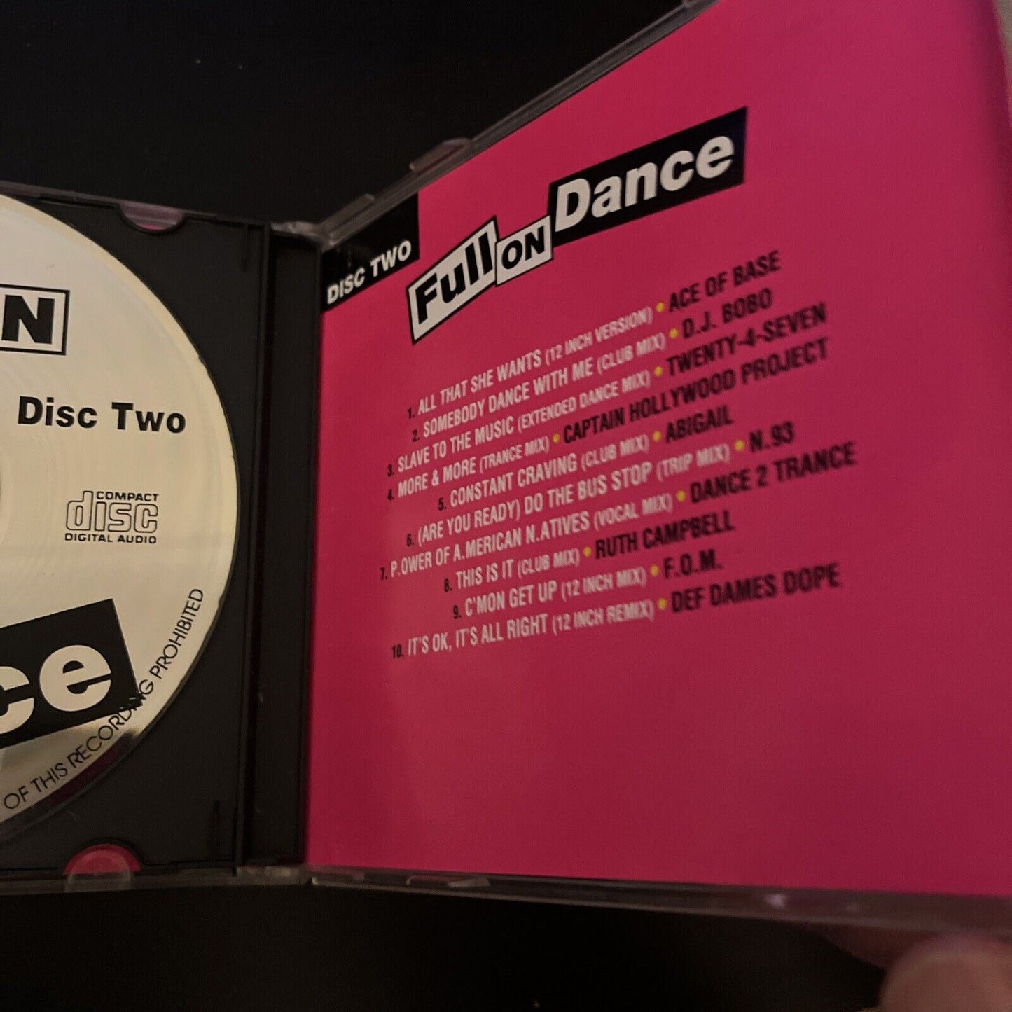 Full On Dance - Various Original Artists (CD, 1994, 2-Disc)