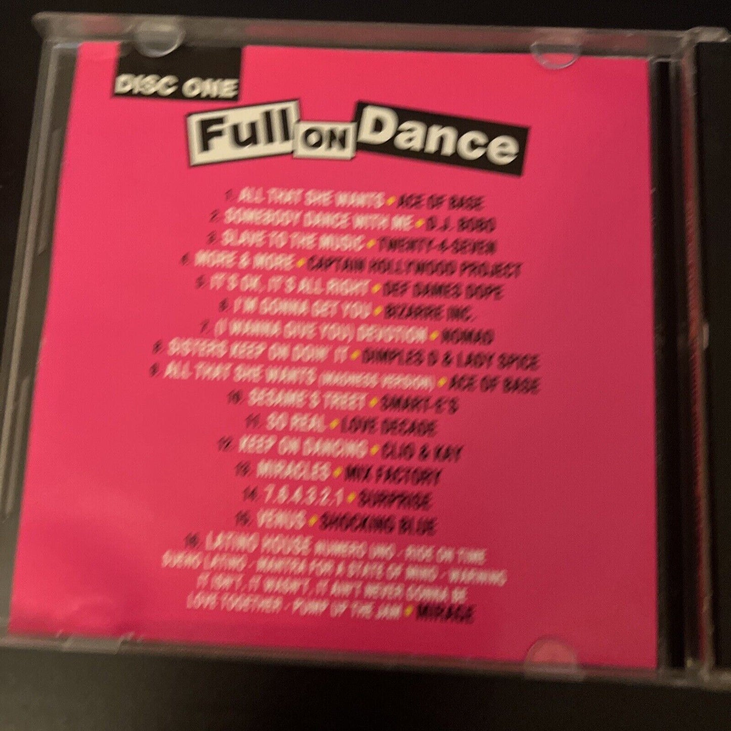 Full On Dance - Various Original Artists (CD, 1994, 2-Disc)