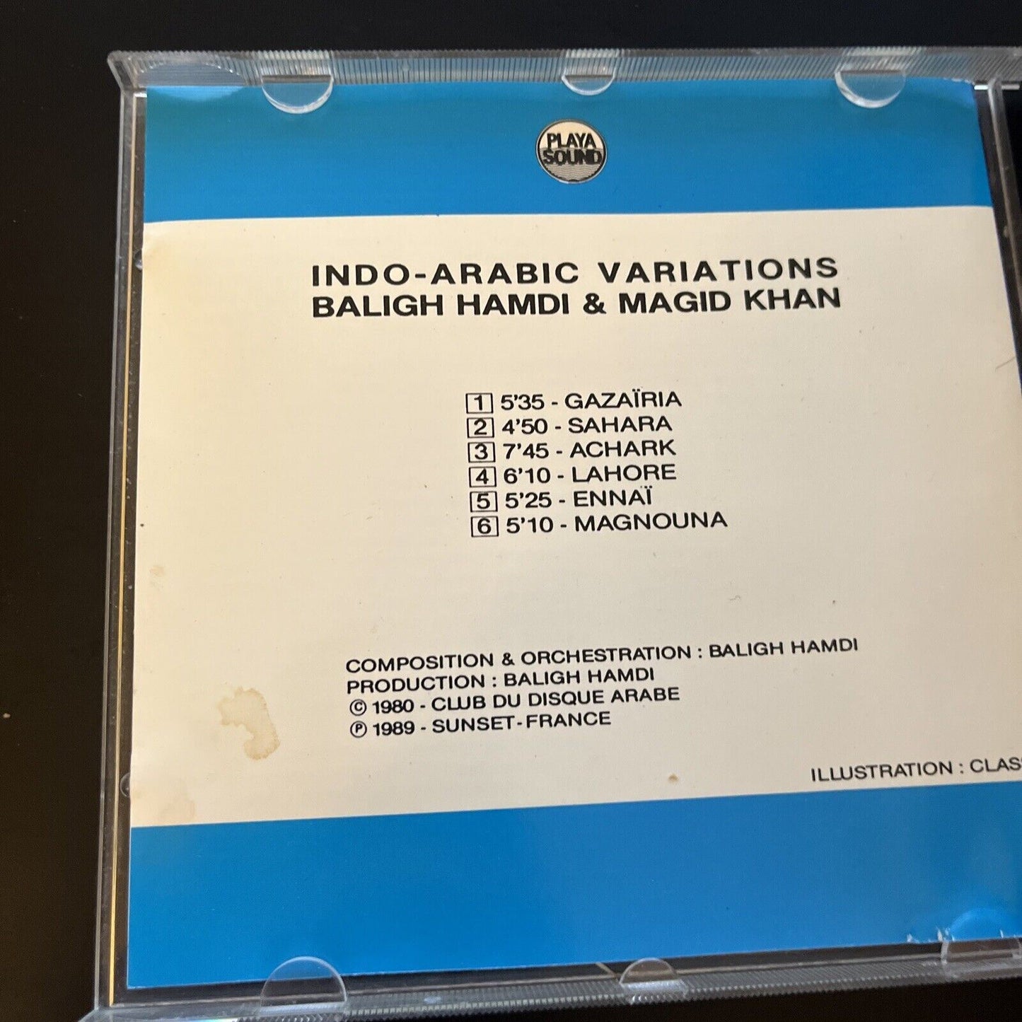 Magid Kahn / Baligh Hamdi - Indo-Arabic Variations (CD, 1994)