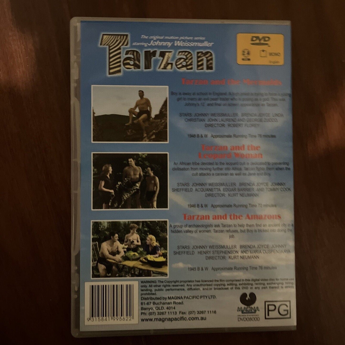 Tarzan : Vol 1 (DVD, 1943) Johnny Weissmuller, Brenda Joyce NEW Region 4&2