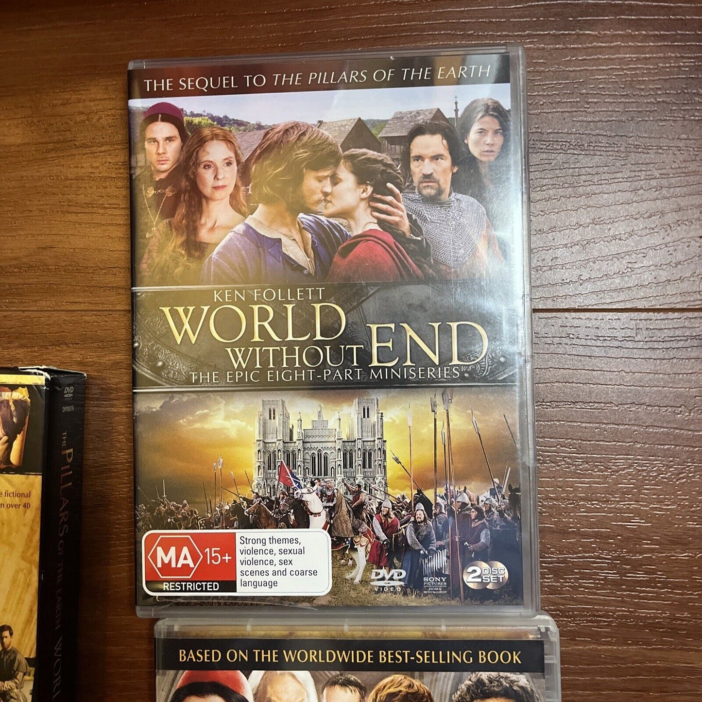 Ken Follett: The Pillars Of The Earth / World Without End (DVD, 2013) Region 4&2