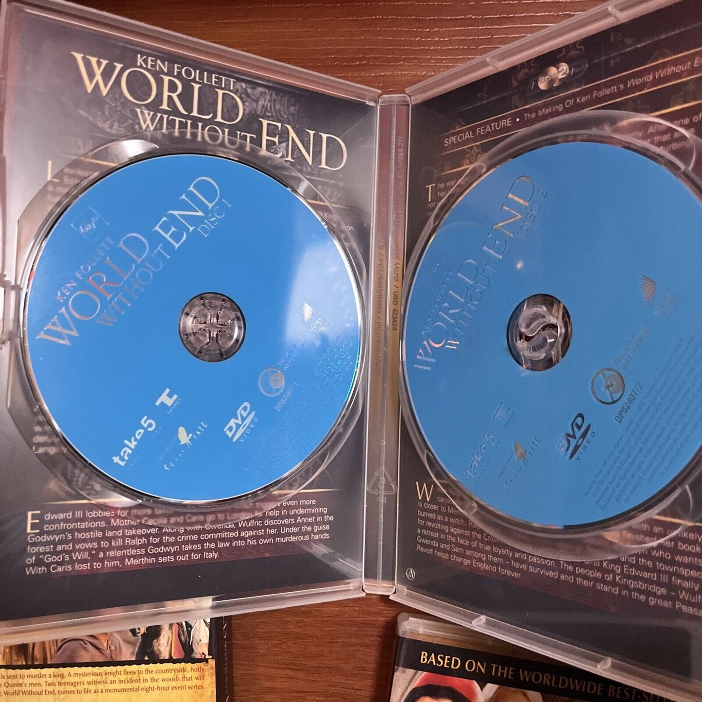 Ken Follett: The Pillars Of The Earth / World Without End (DVD, 2013) Region 4&2