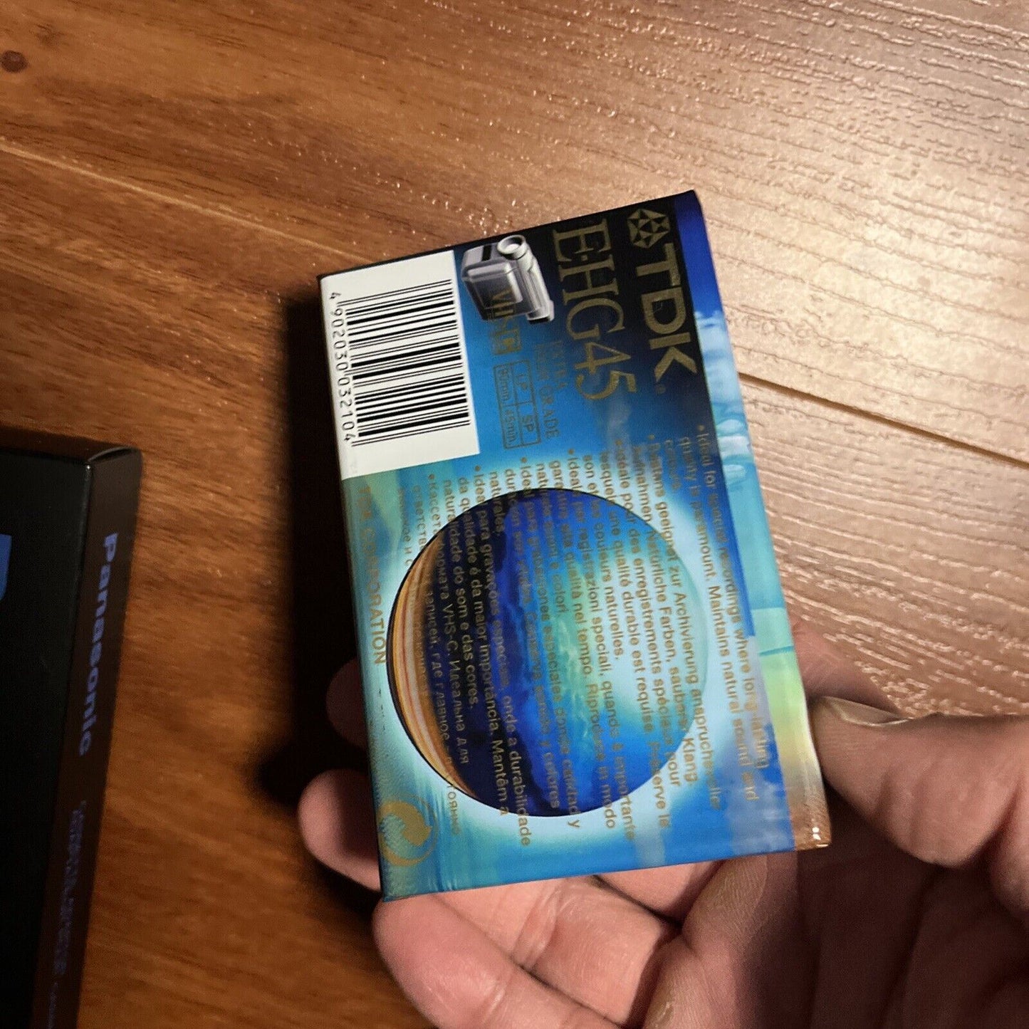 Panasonic Cassette Adaptor SVHS VW-TCA7E & Blank TDK VHS-C 45