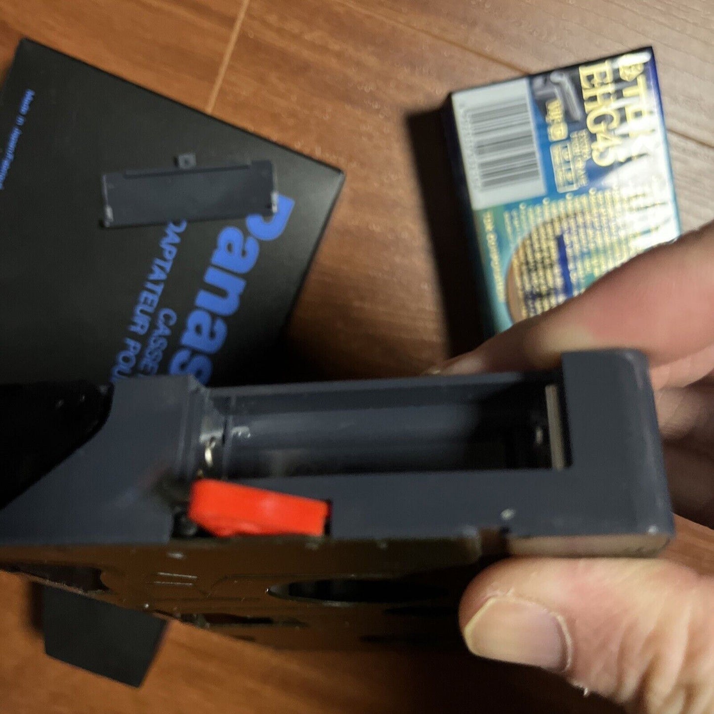 Panasonic Cassette Adaptor SVHS VW-TCA7E & Blank TDK VHS-C 45