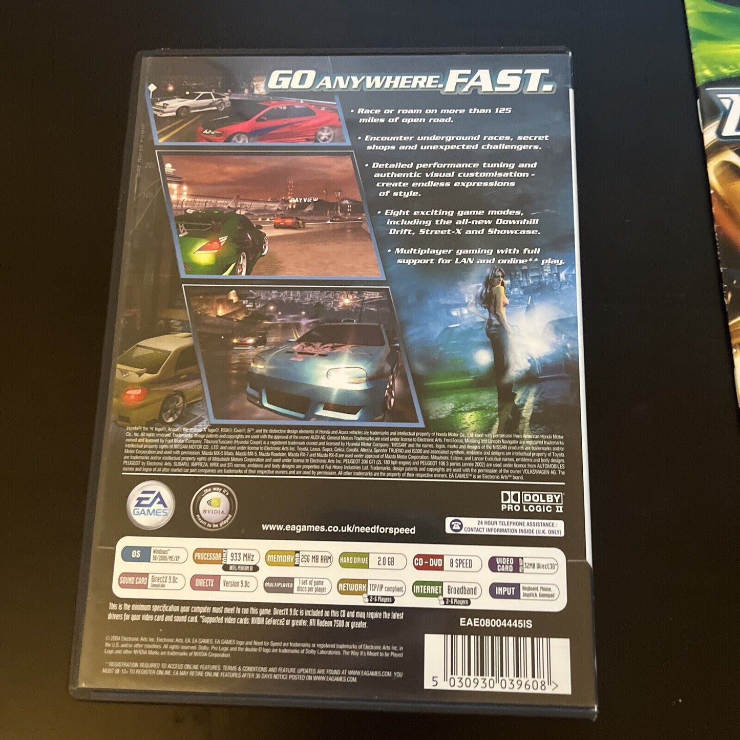 Need For Speed Underground 2 PC - Complete with 2 Discs + CD Key + Manual