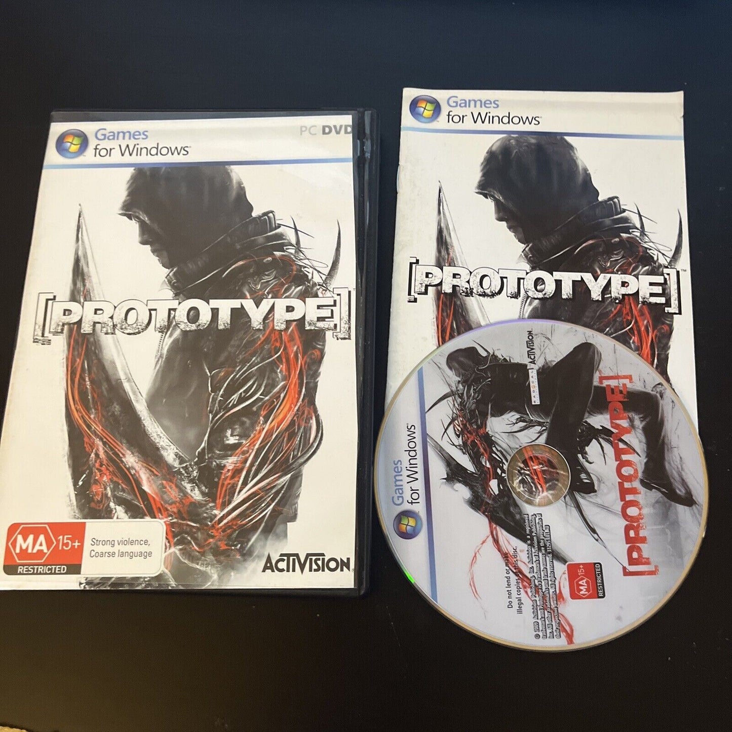 Prototype PC DVD-ROM Game with Manual