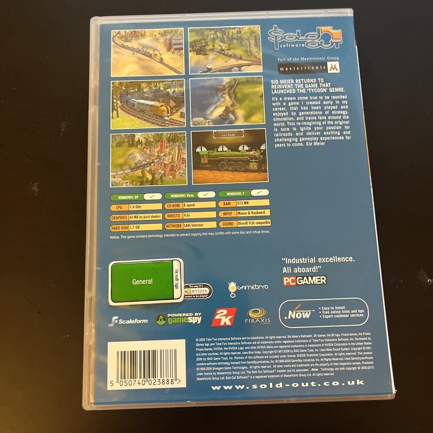 Sid Meier's Railroads! PC CDROM