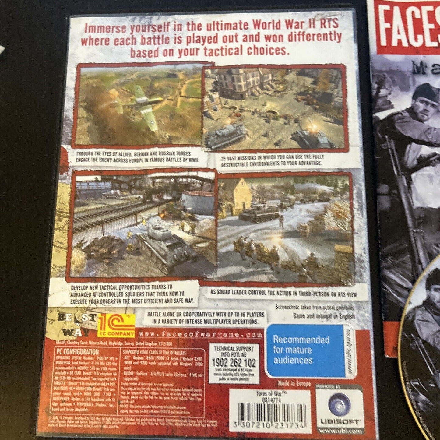 Faces of War PC DVD-ROM with Manual