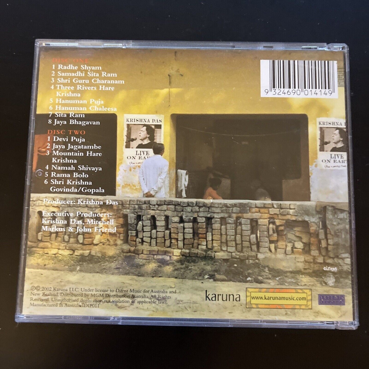 Krishna Das - Live On Earth (For a Limited Time Only) (CD, 2002)