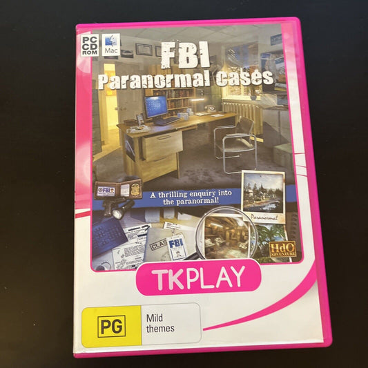 FBI Paranormal Cases PC CD-ROM MAC Hidden Object Game NEW
