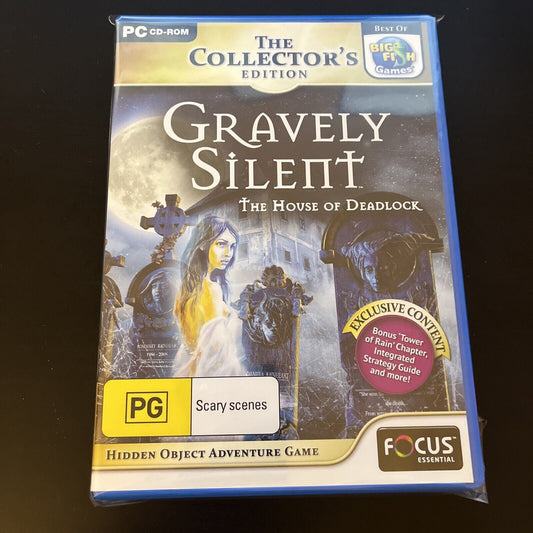 Gravely Silent The House Of Deadlock PC CDROM Hidden Object Game NEW