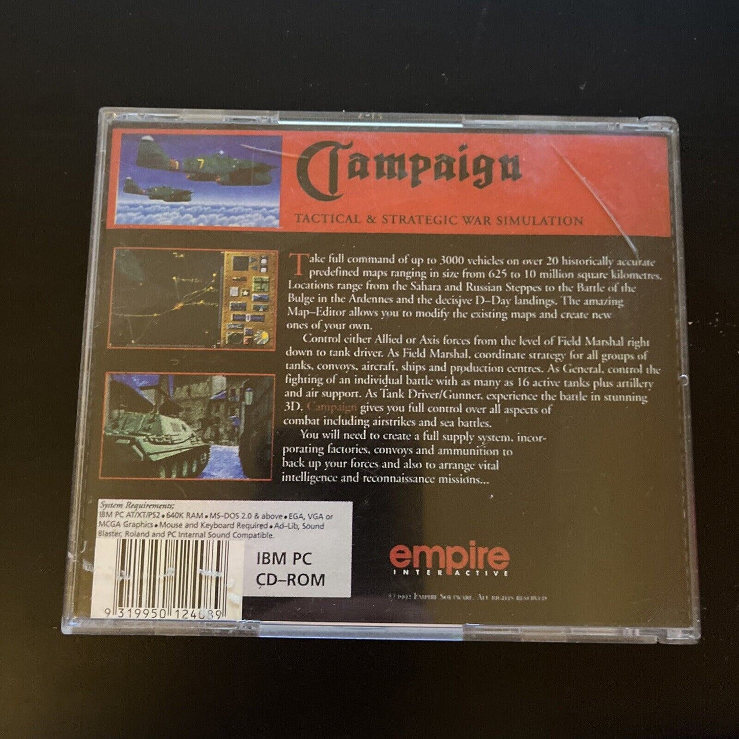 Campaign PC CDROM 1992 DOS Game