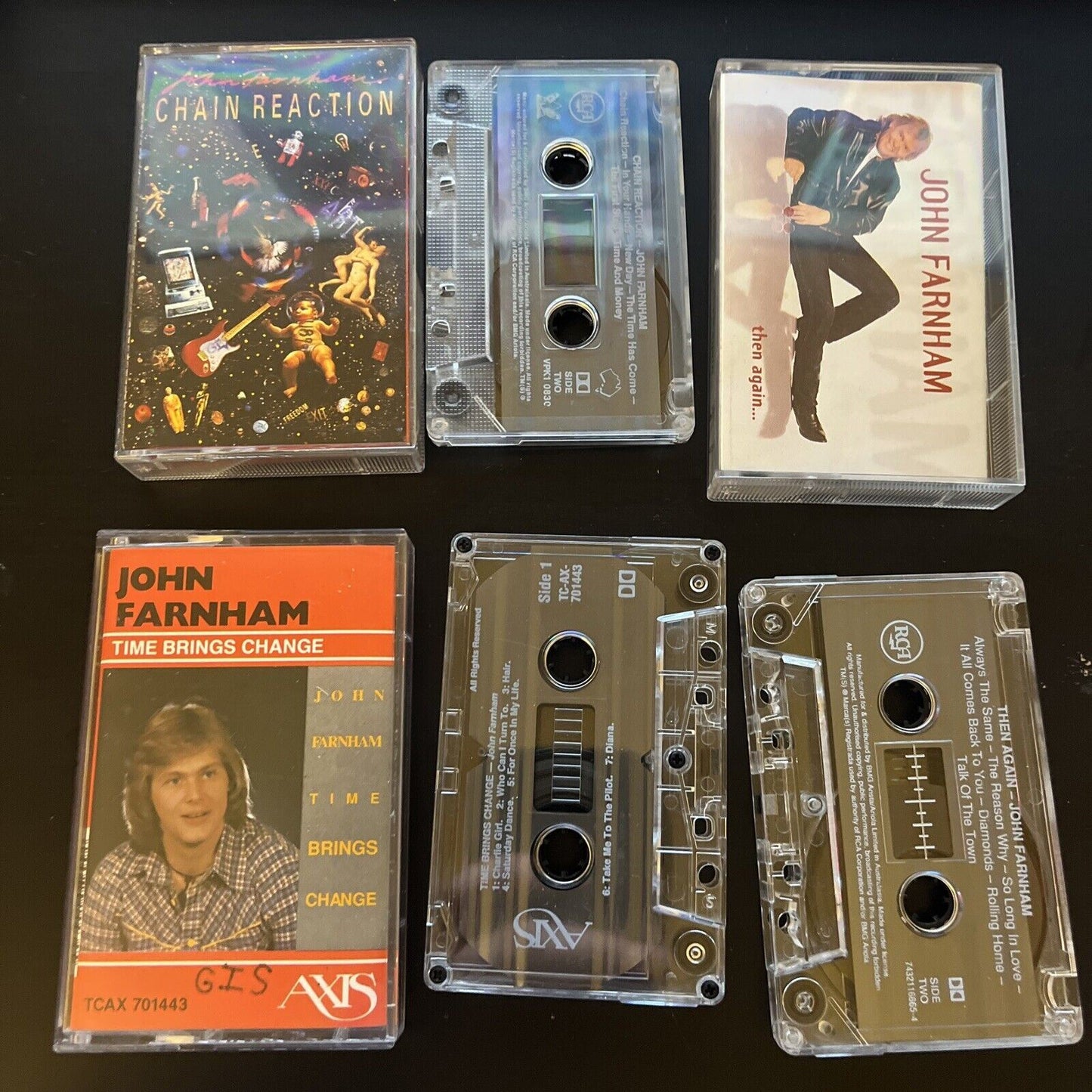 John Farnham: Chain Reaction / Time Brings Change / Then Again (Cassette Tape)