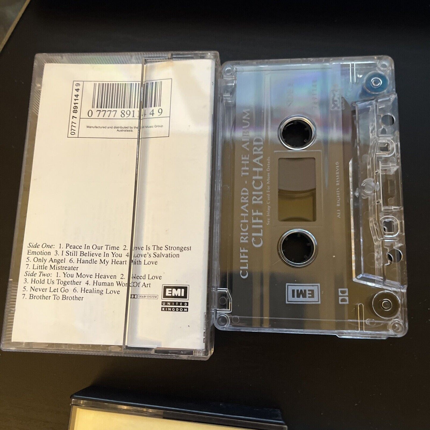 5x Cliff Richard Cassette Tape: The Album, Nearly Famous, I'm no Hero, Stronger