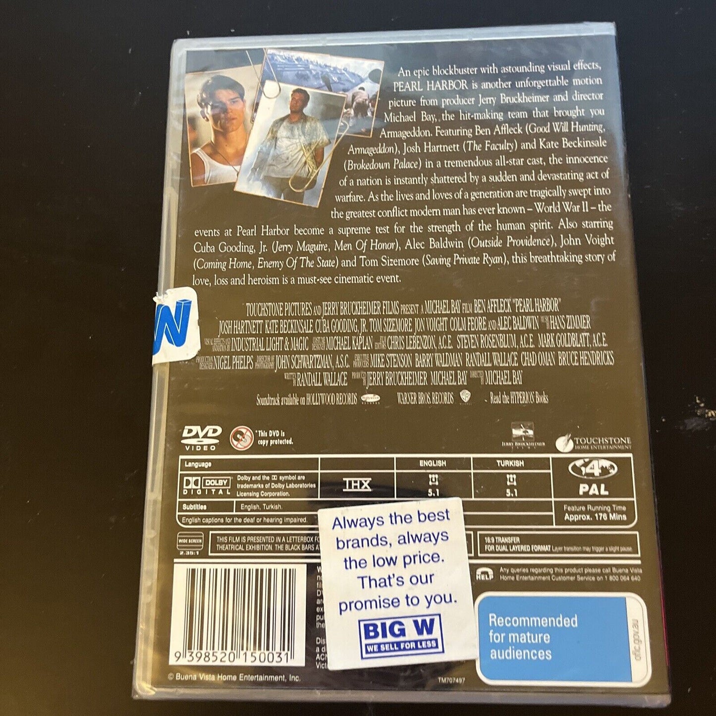 *New Sealed* Pearl Harbor (DVD, 2000) Ben Affleck, Josh Hartnett, Region 4