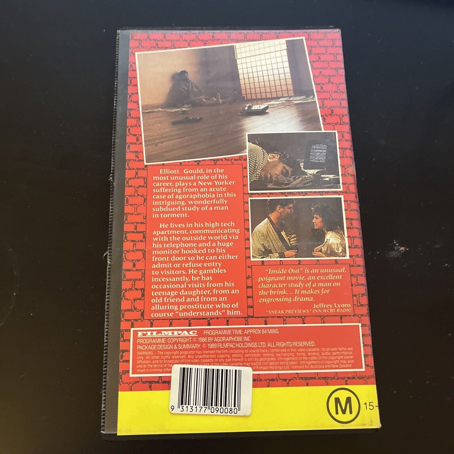 Inside Out (VHS, 1986) Elliott Gould PAL