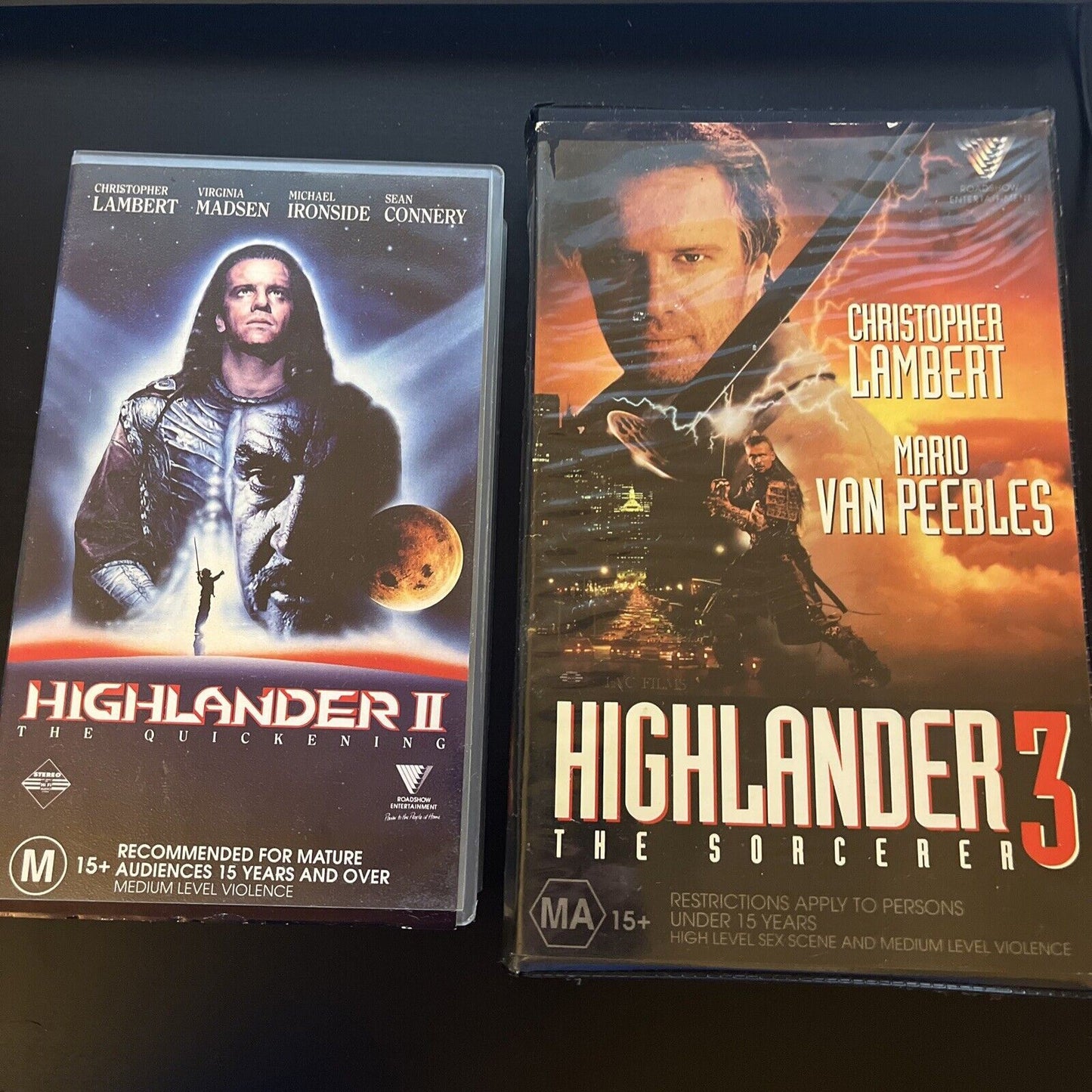 Highlander 2 The Quickening / Highlander 3 The Sorcerer (VHS) PAL