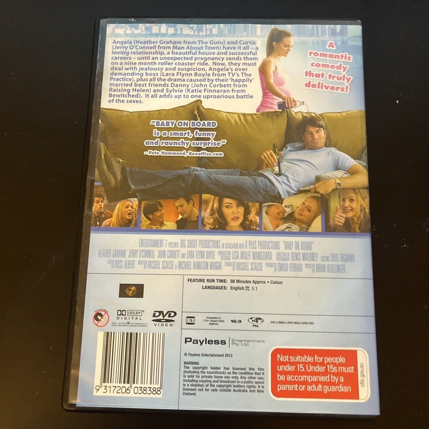 Baby On Board (DVD, 2012) Jerry O'Connell, Heather Graham Region 4