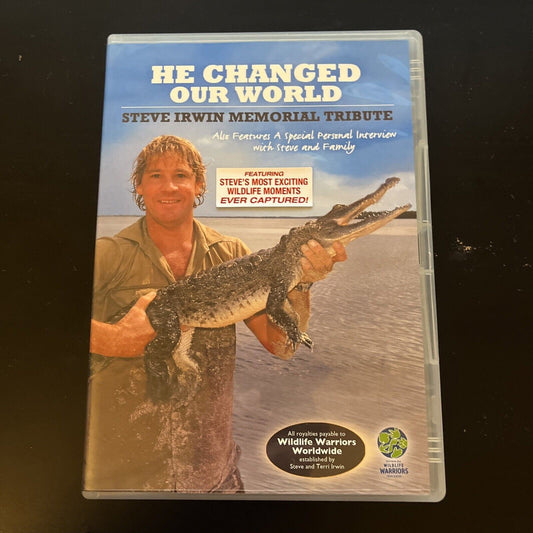 He Changed Out World - The Steve Irwin Memorial Tribute (DVD, 2006) All Regions